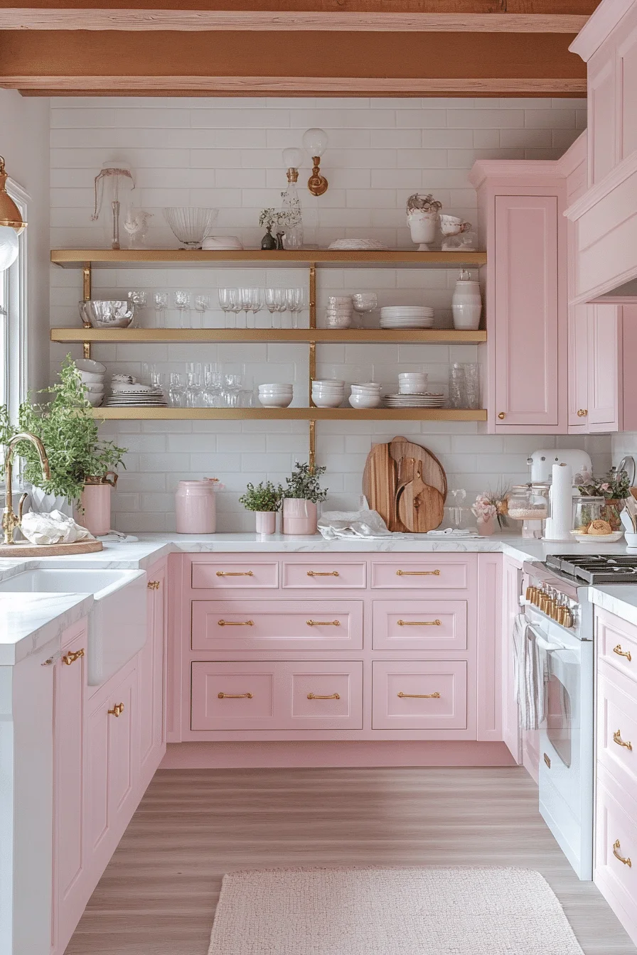 pink kitchen ideas decor