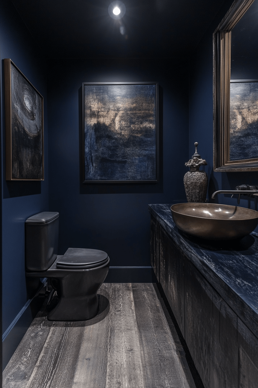 moody powder room