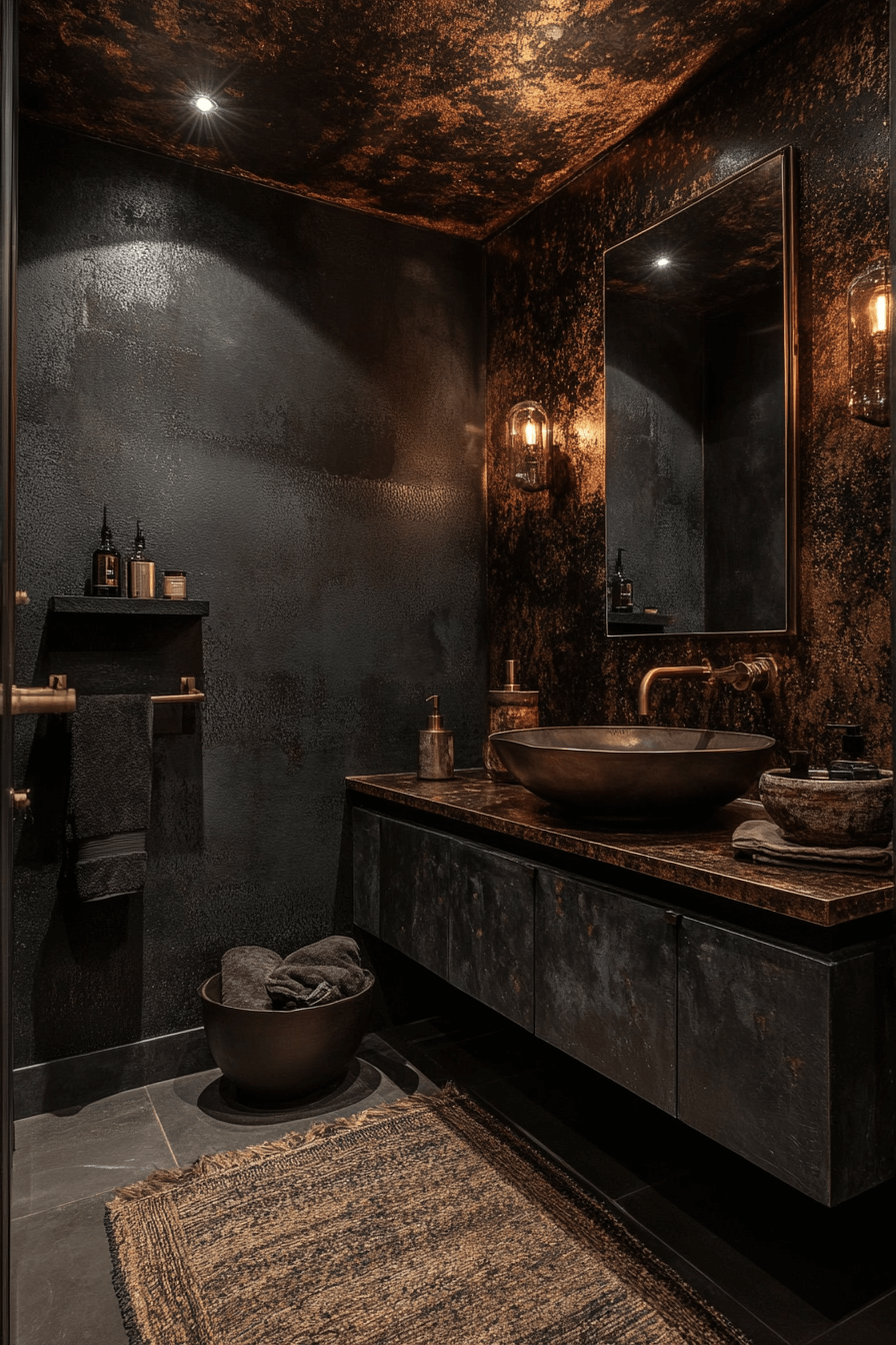 moody powder room