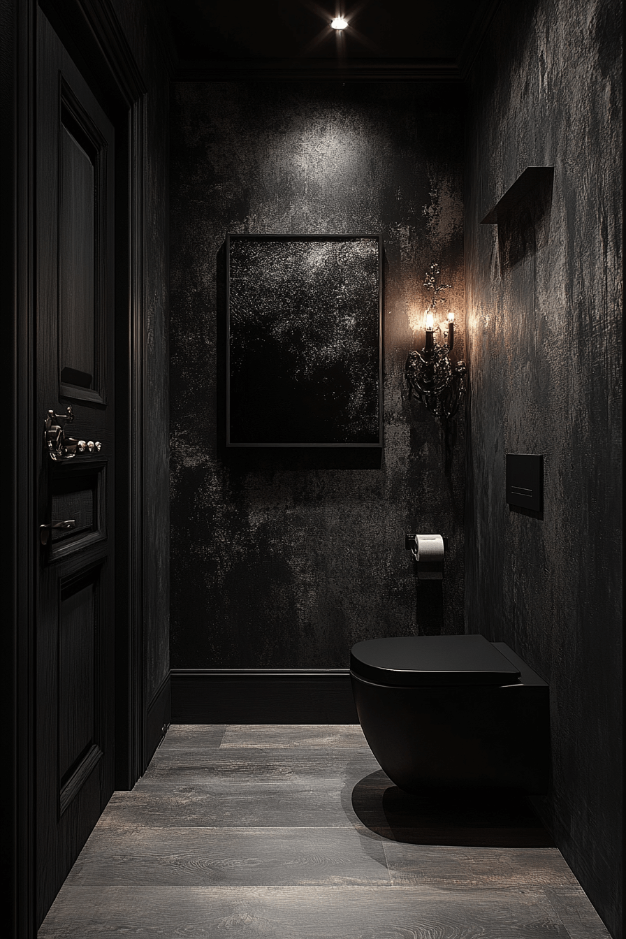 moody powder room