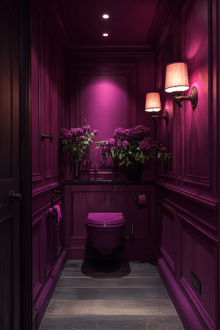 moody powder room
