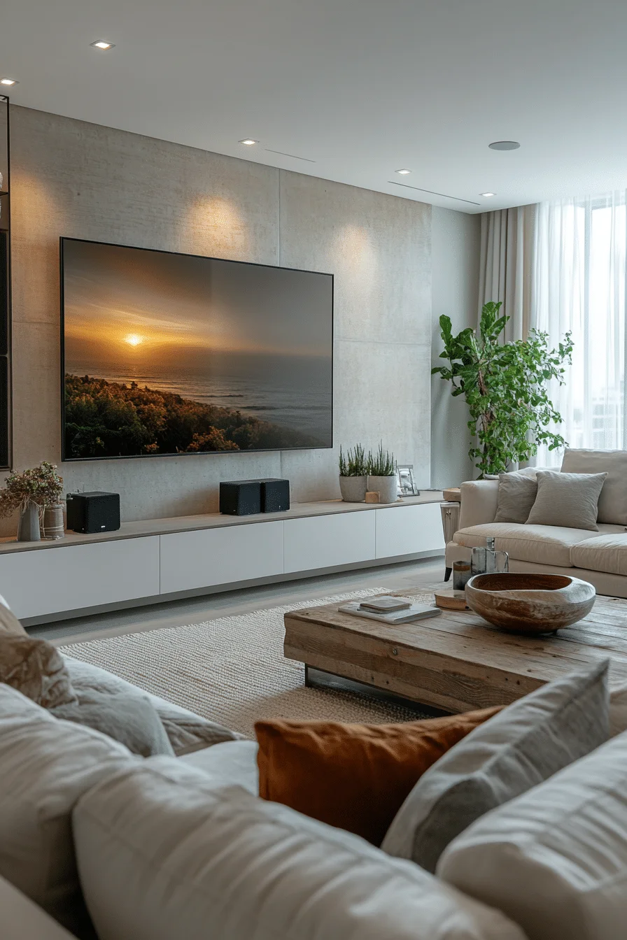 Minimalist contemporary living room ideas