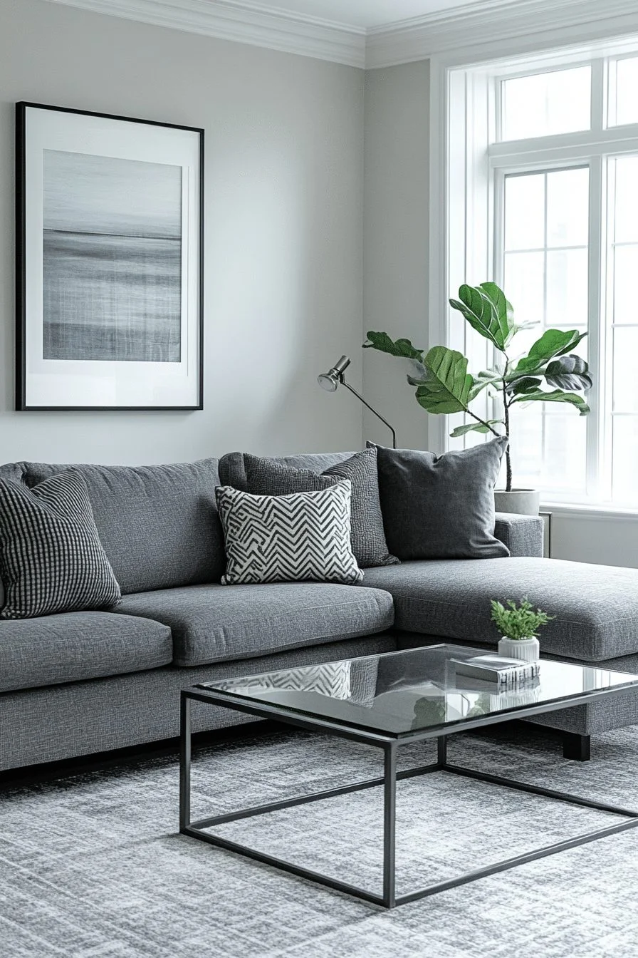 29 Chic Grey Minimalist Living Room Ideas 3 Grey Minimalist Living Room