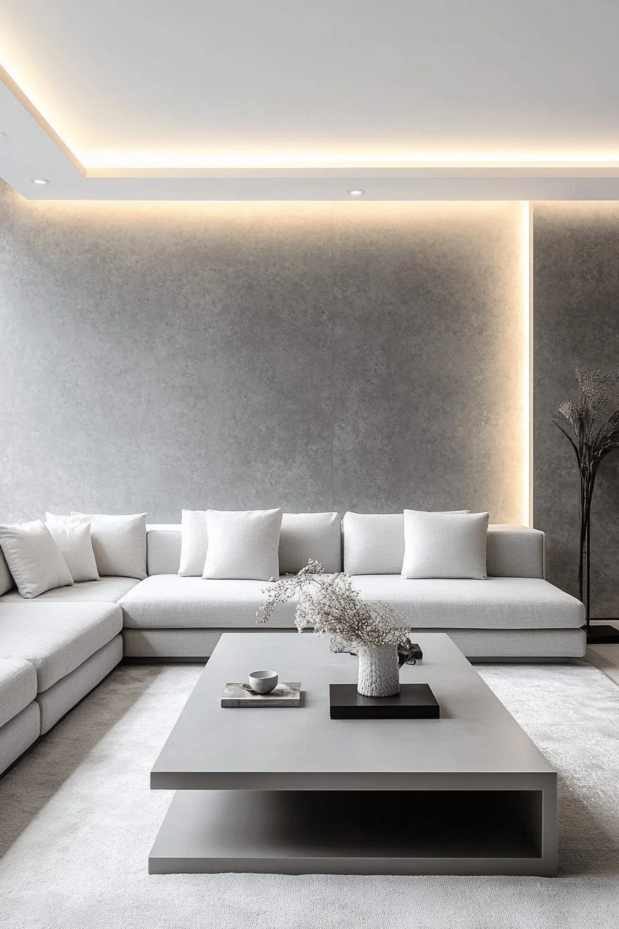 29 Chic Grey Minimalist Living Room Ideas 8 Grey Minimalist Living Room