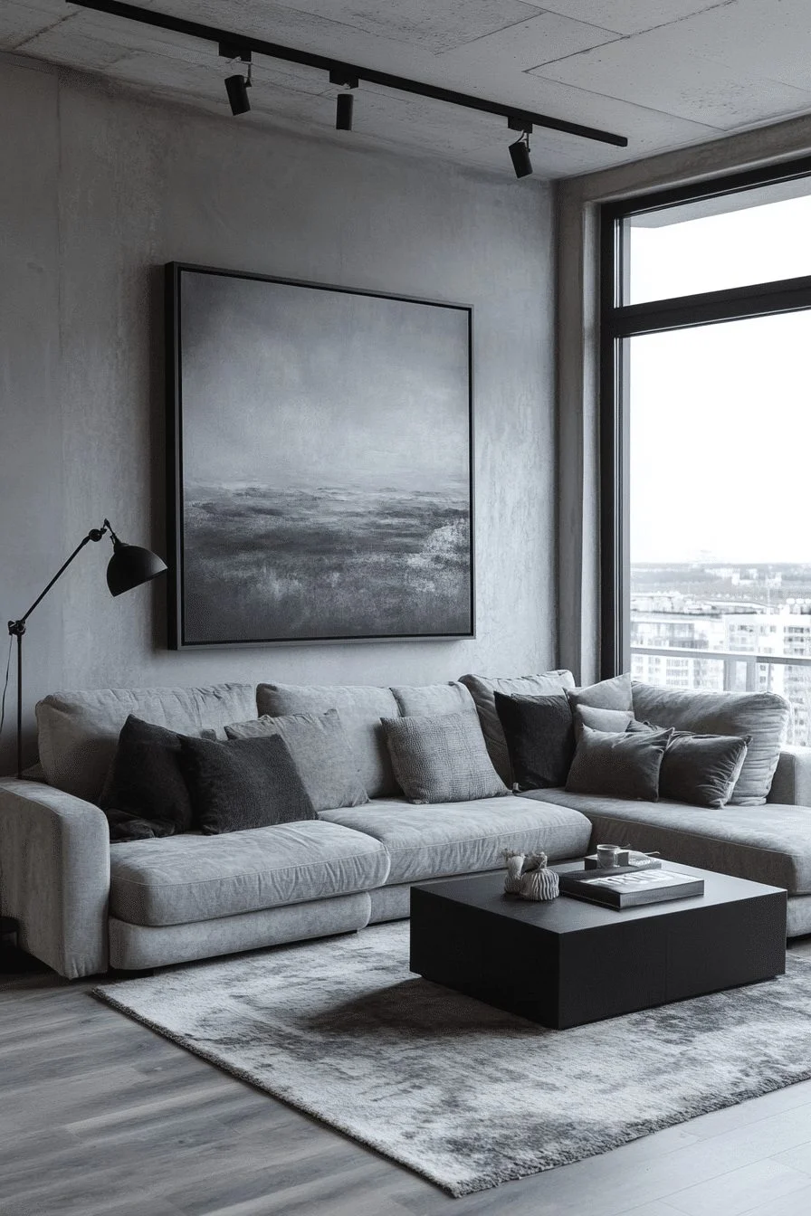 29 Chic Grey Minimalist Living Room Ideas 22 Grey Minimalist Living Room