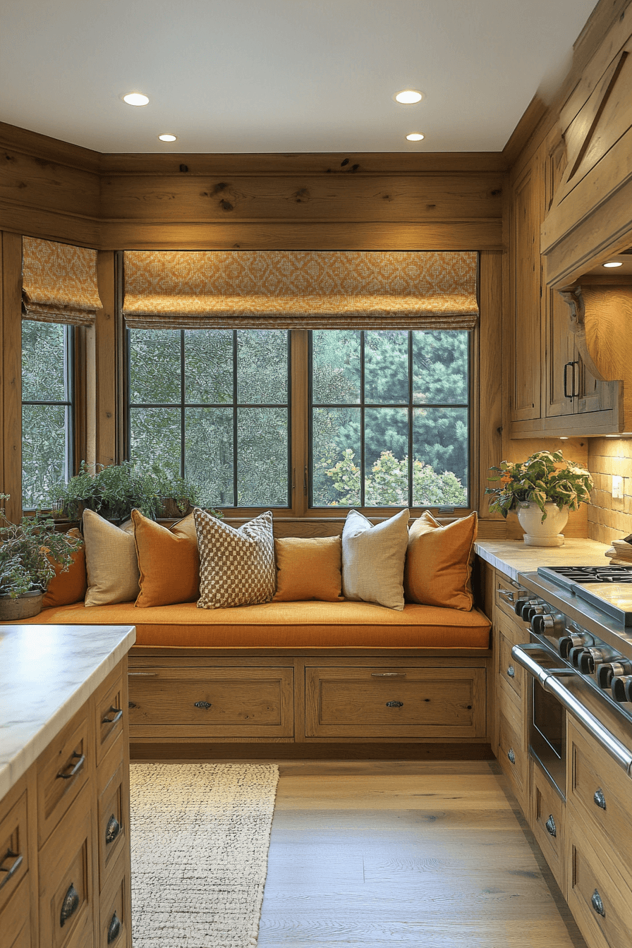autumn red oak kitchen cabinets