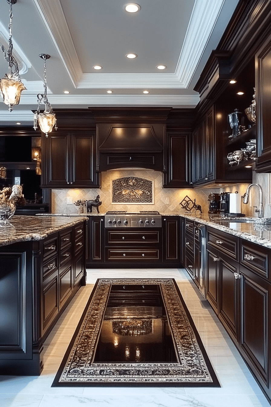 mahogany red oak kitchen cabinets