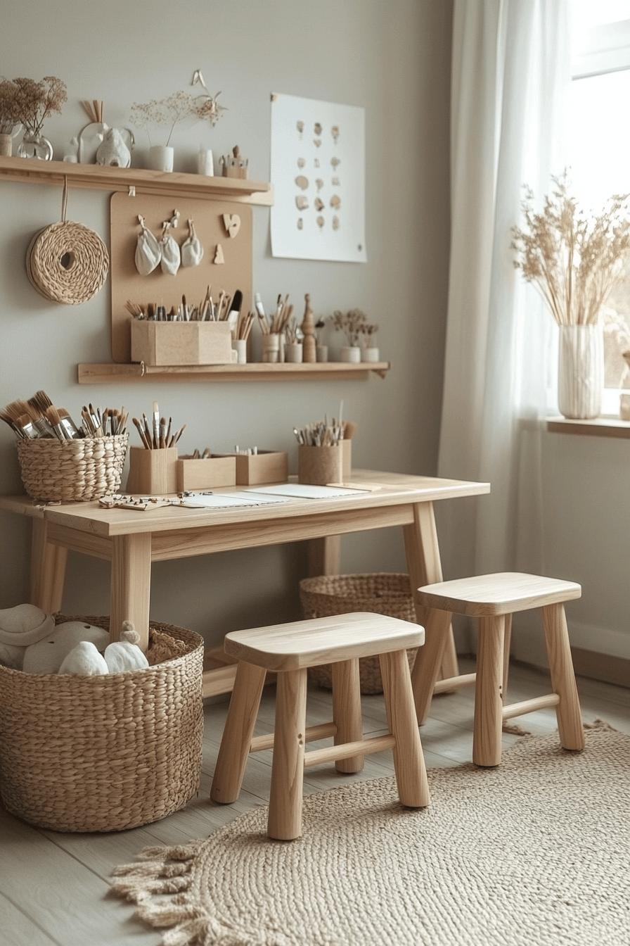 japandi kids room