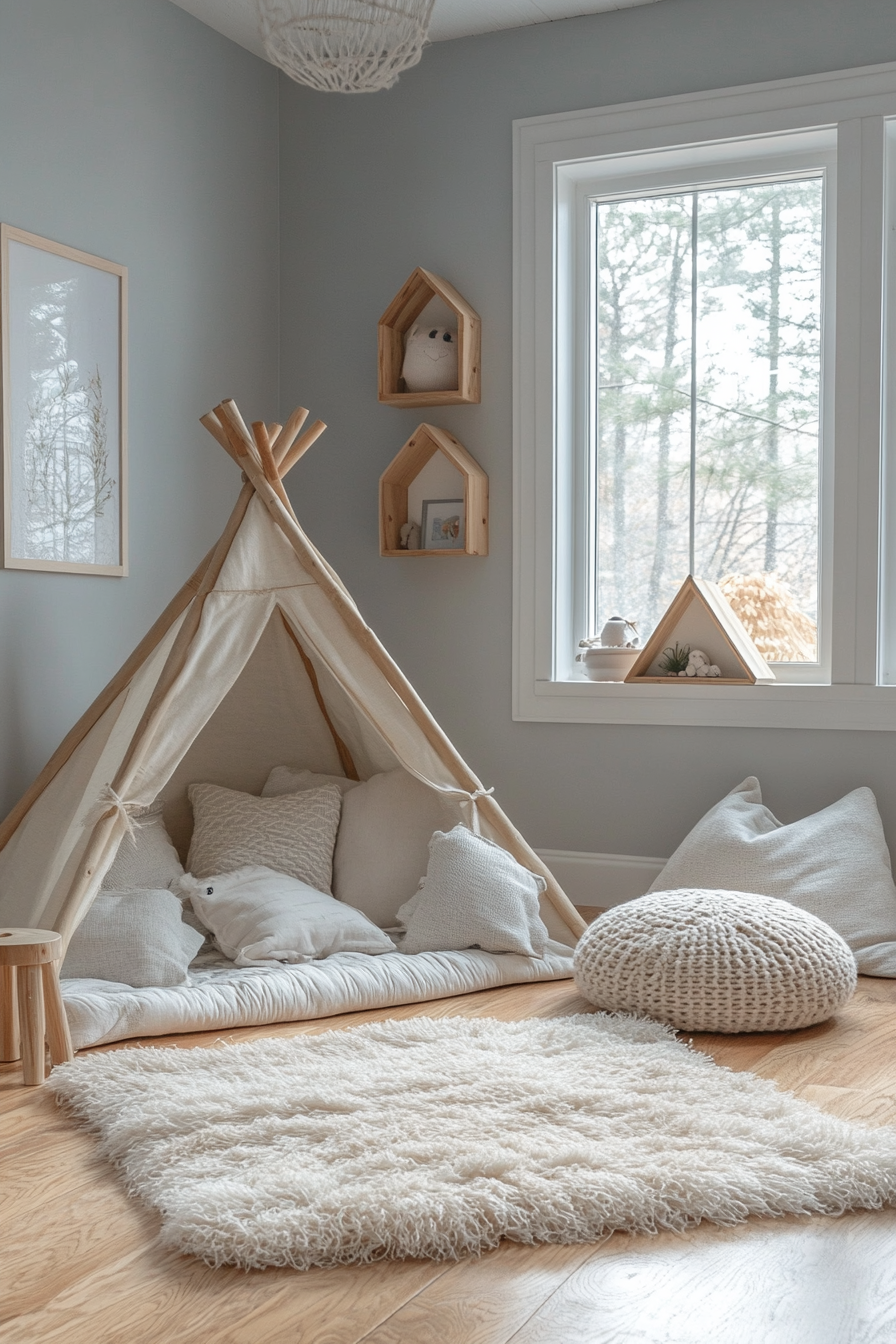japandi kids room