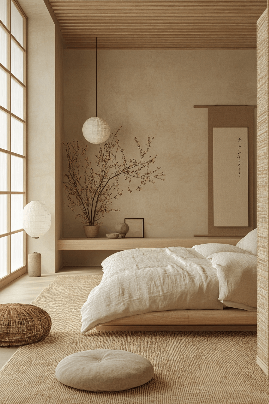 japandi small bedroom