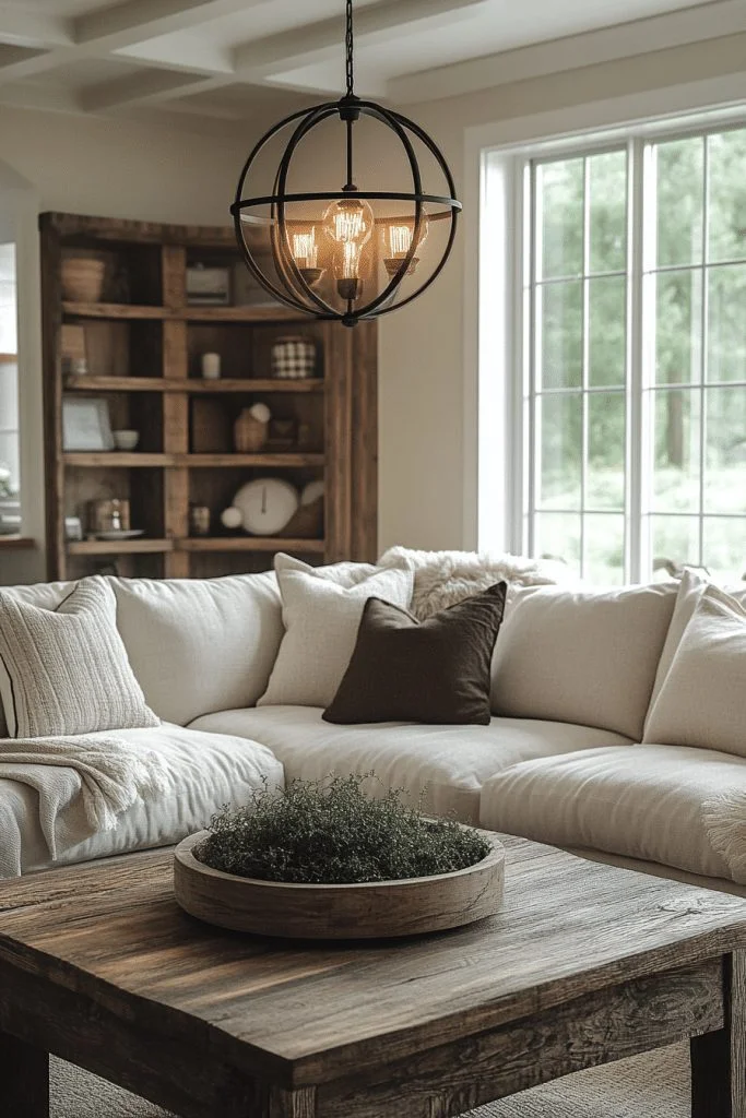 Contemporary Farmhouse Living Room Inspirations