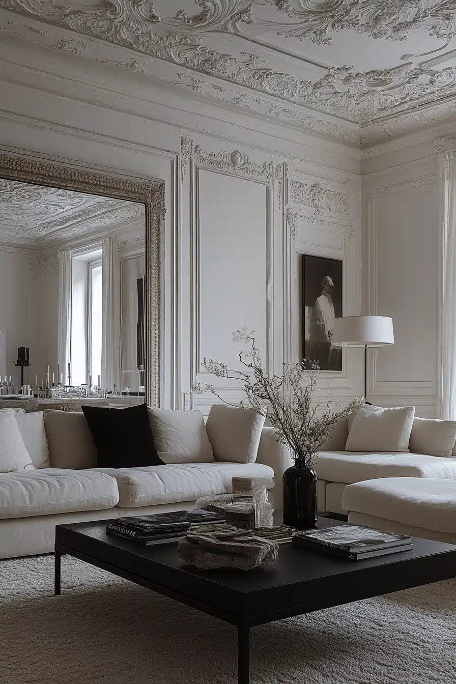 modern victorian living room