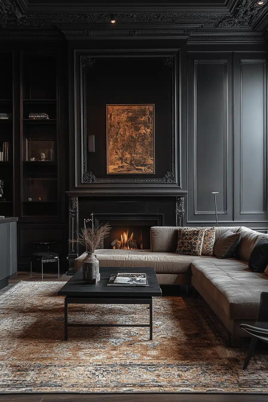 modern victorian living room