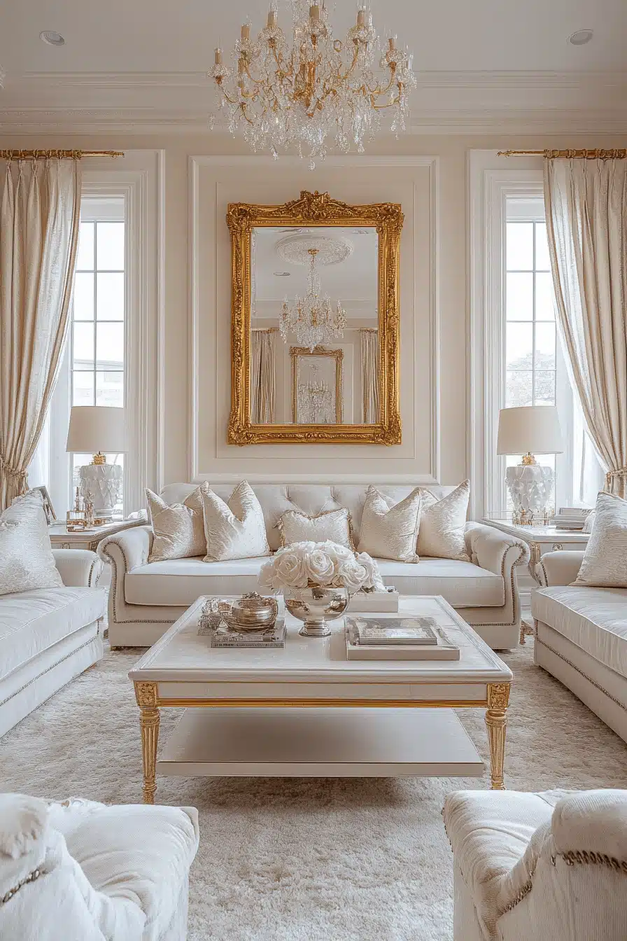 modern victorian living room