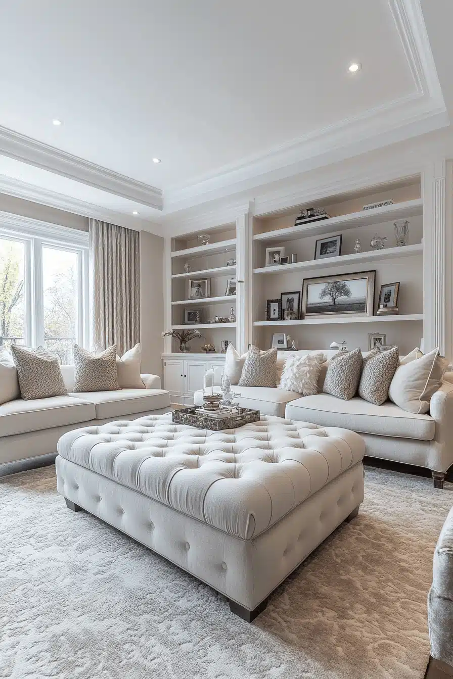 modern victorian living room