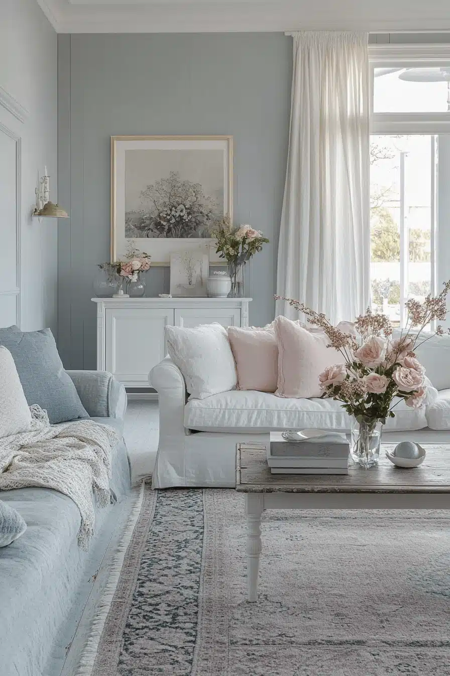 modern victorian living room