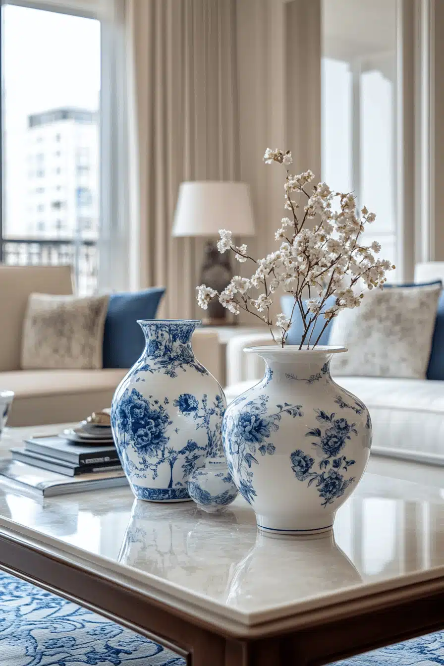 modern victorian living room