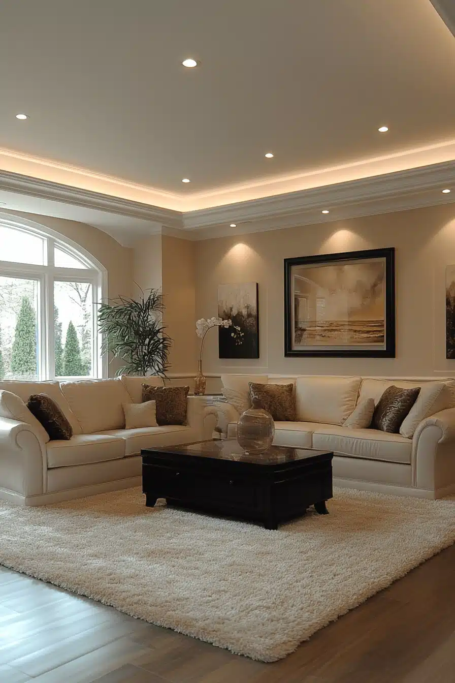 modern victorian living room