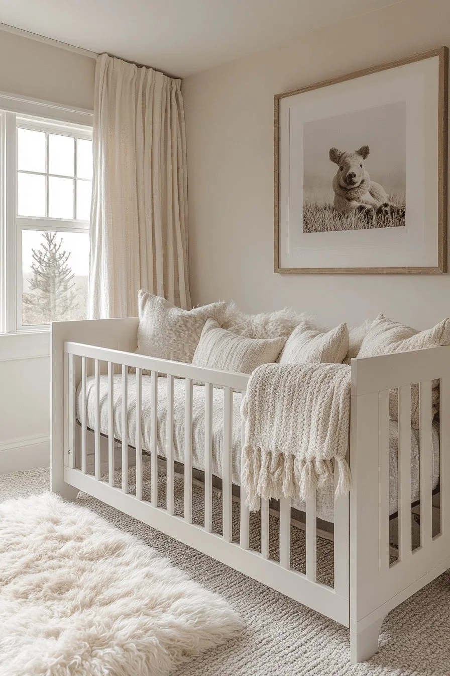 Soft Textured Modern Nursery