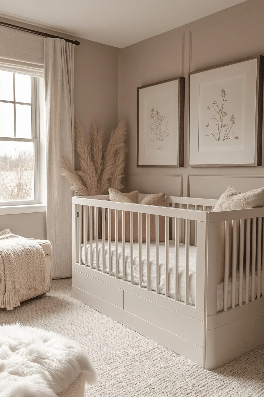 Sleek Monochromatic Nursery