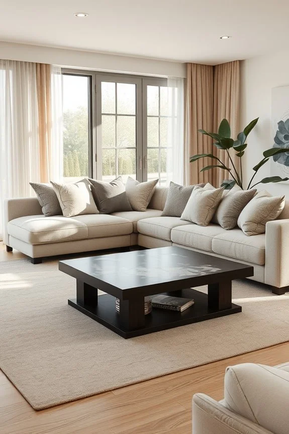 luxurious textiles enhance interiors