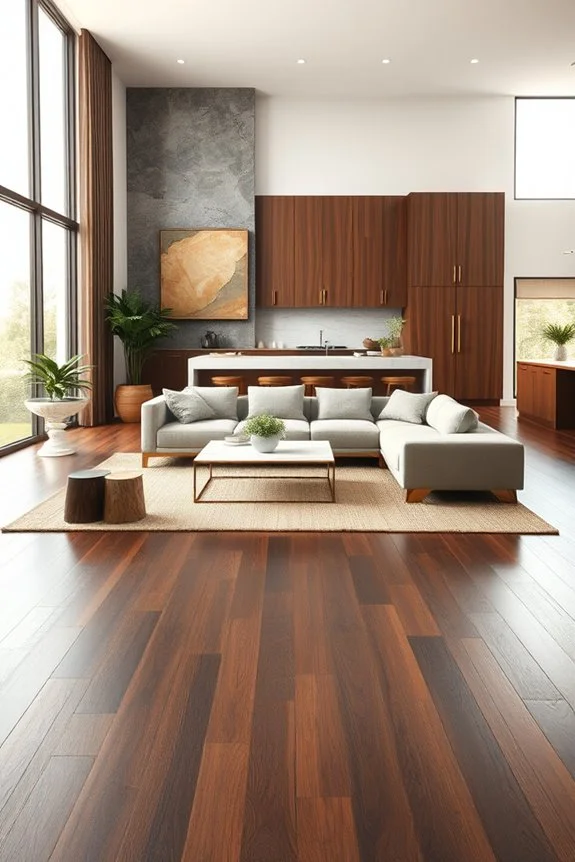 natural materials enhance interiors