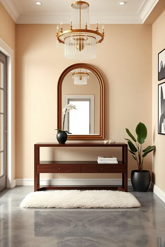 chic functional entryway design