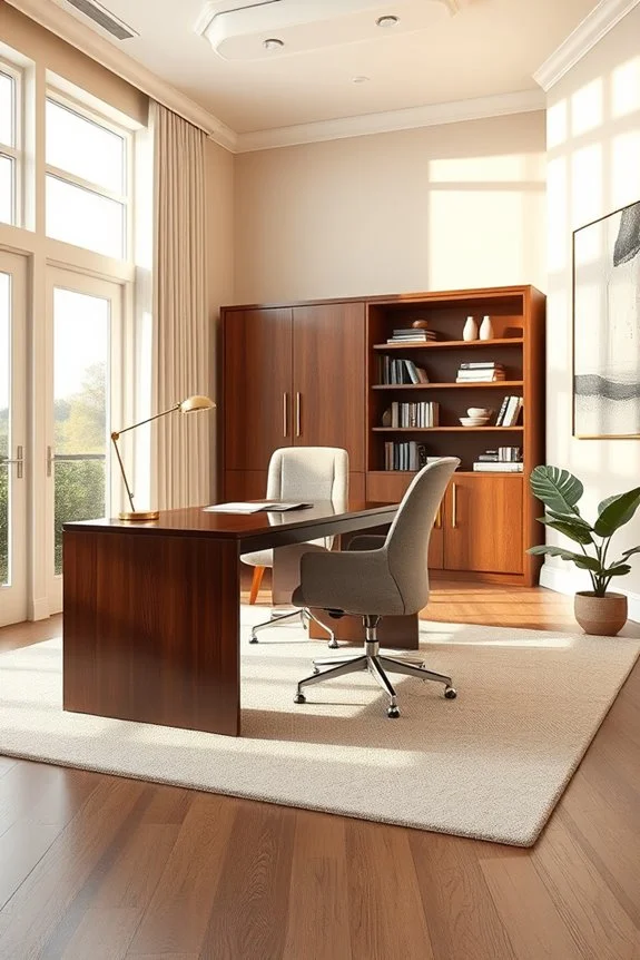 customized functional home workspace