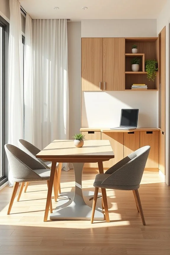 stylish hidden office storage