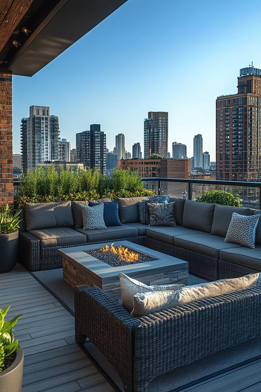 Contemporary Rooftop Terrace