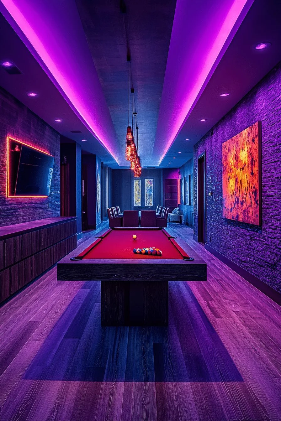 Luxury Contemporary Game Room