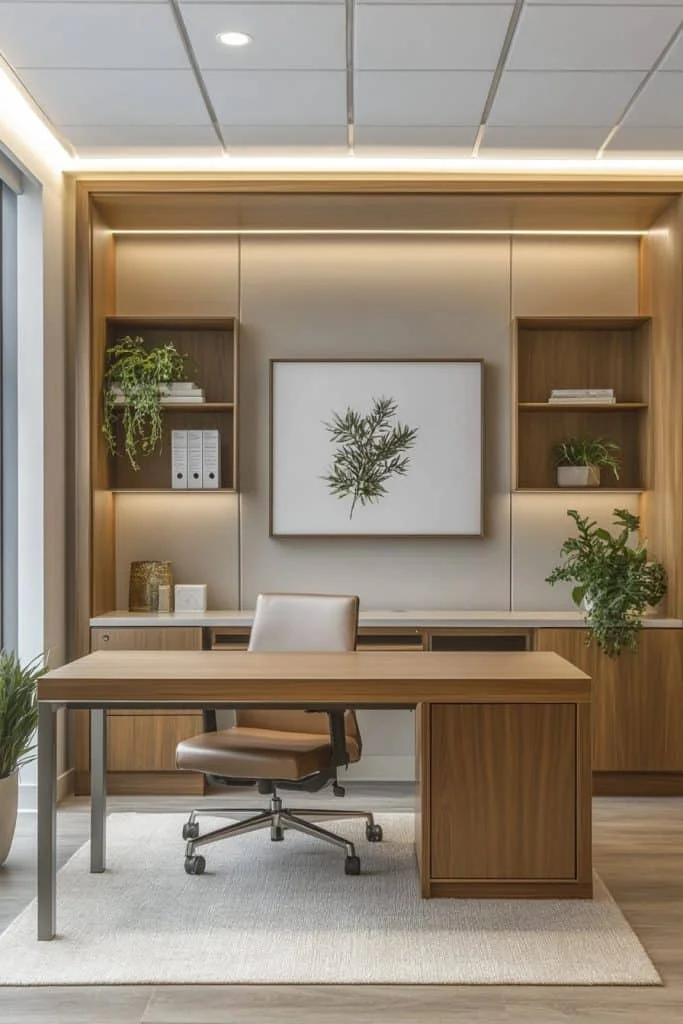 Serene Wellness-Focused Workspace