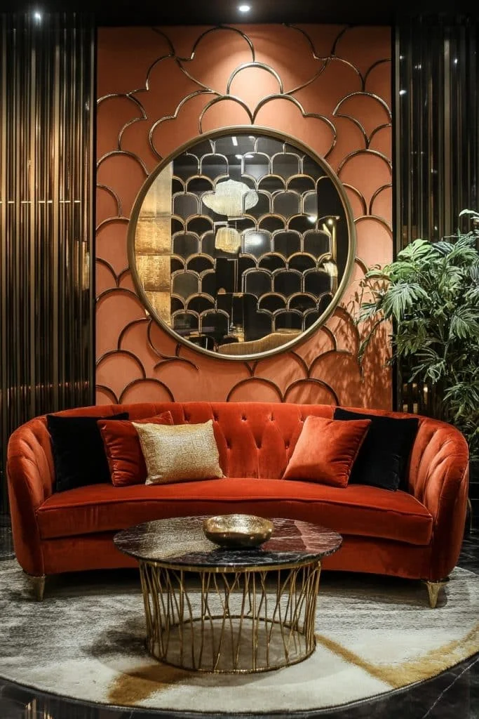 Modern Twist on Art Deco Living Rooms