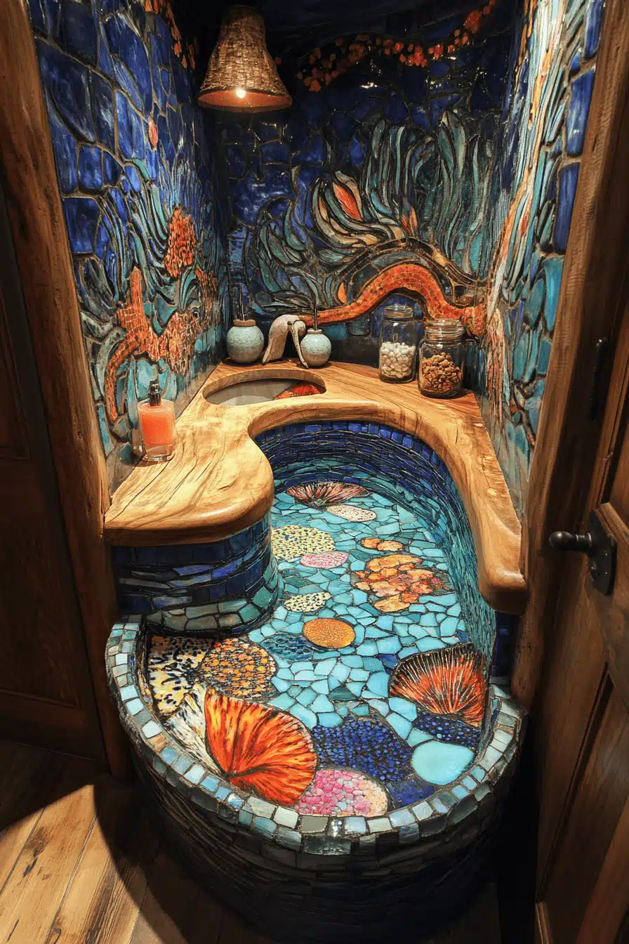 tidepool coastal bathroom decor