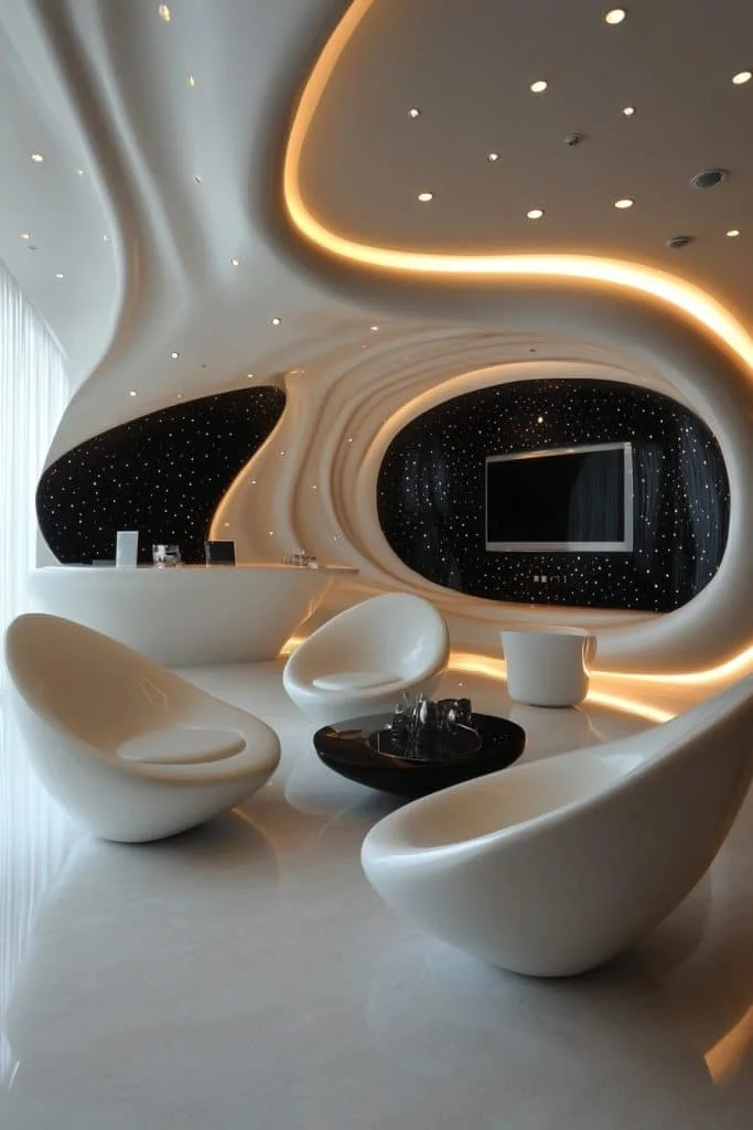 Innovative Futuristic Living Room Designs