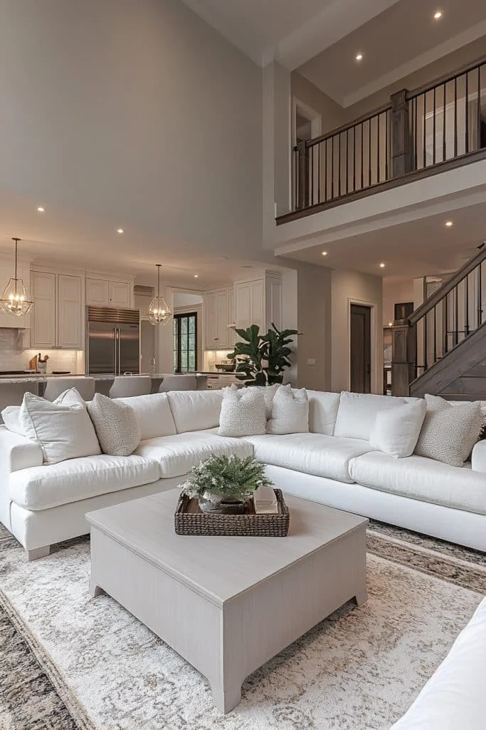 Transitional Contemporary Living Rooms