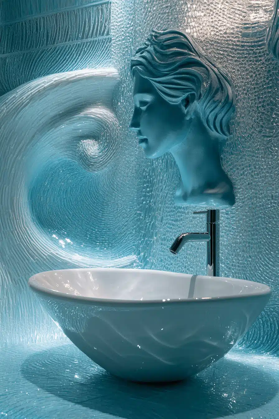 wave whisperer coastal bathroom