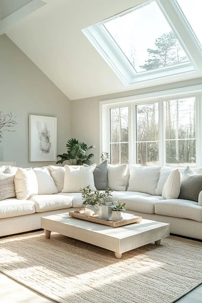 Bright and Airy Contemporary Living Rooms