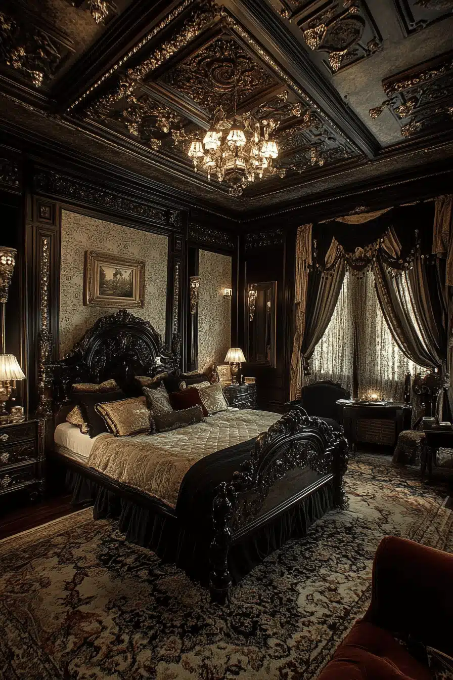 moody vintage bedroom