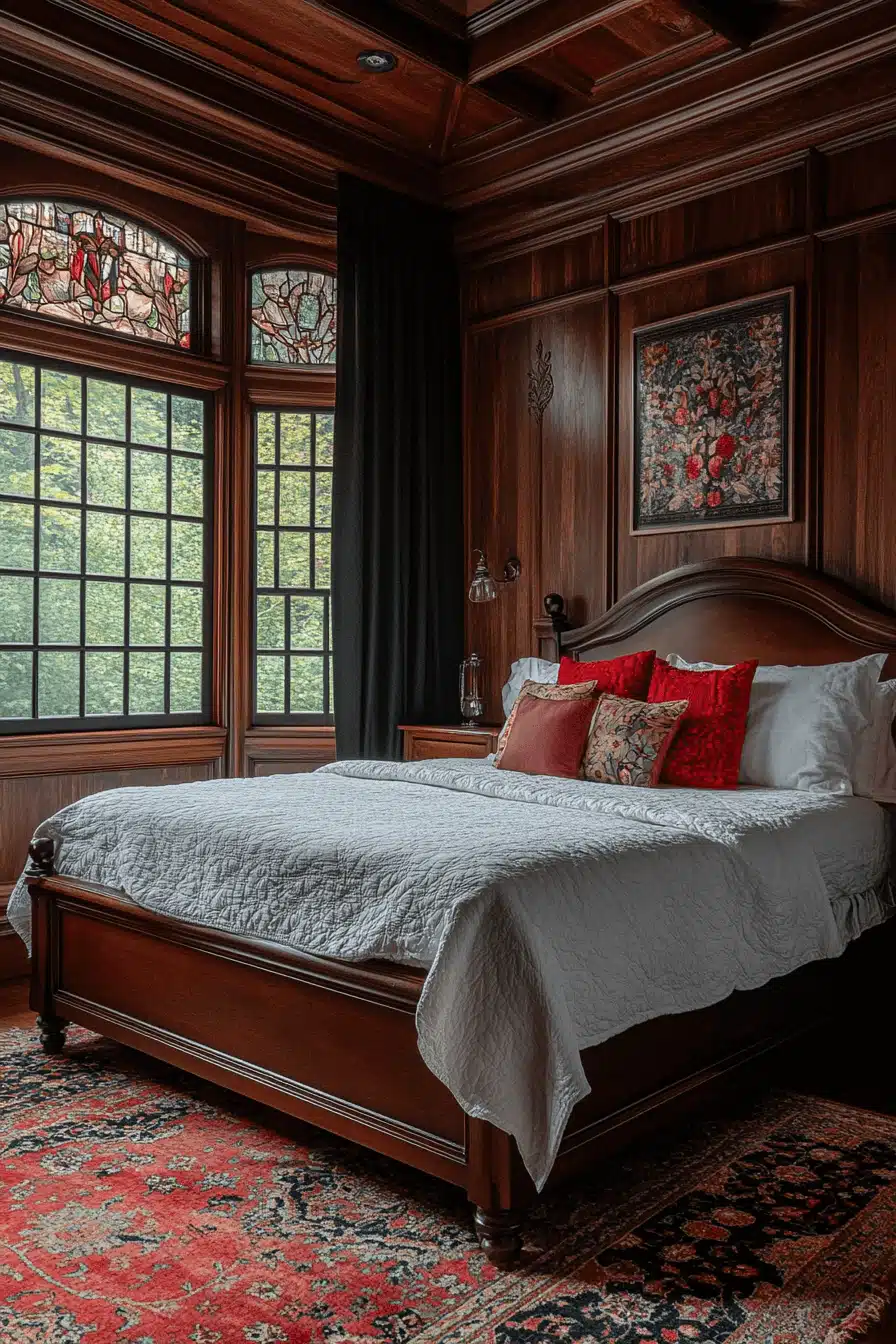 moody vintage bedroom