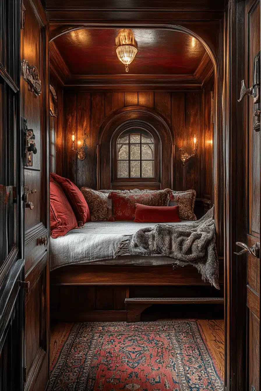 moody vintage bedroom