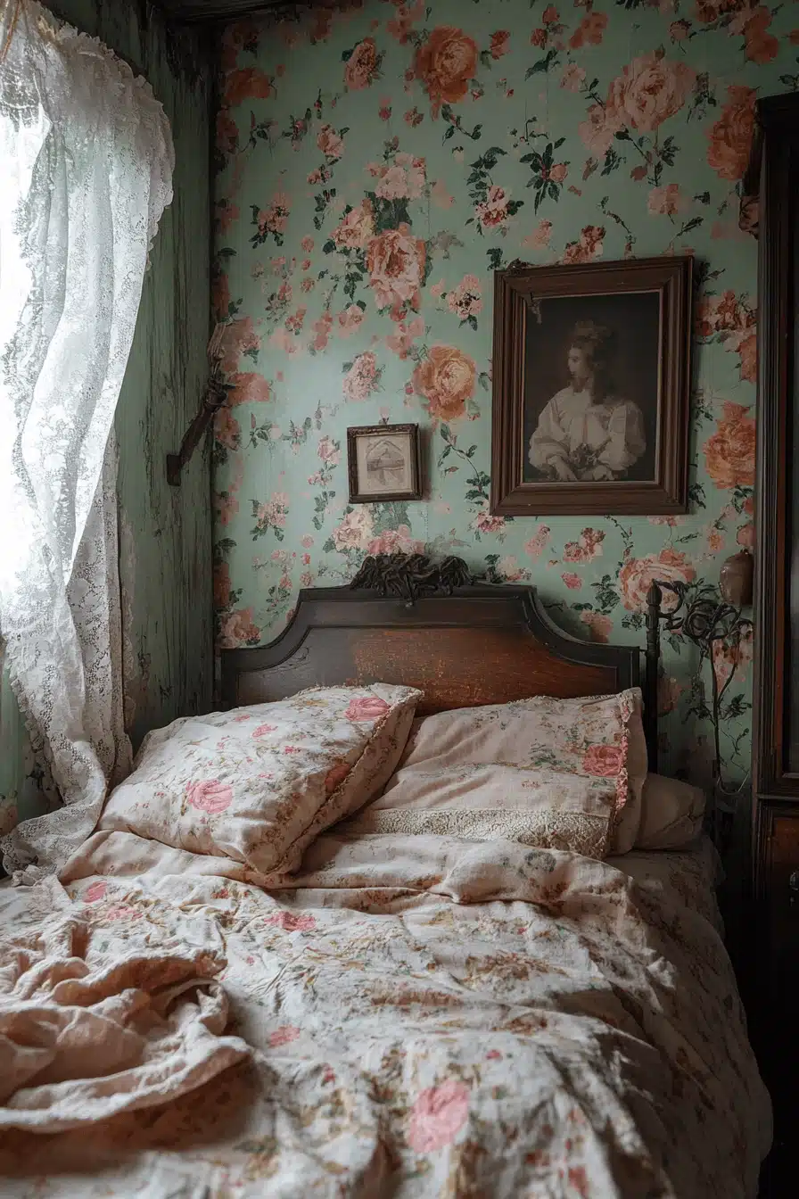 moody vintage bedroom