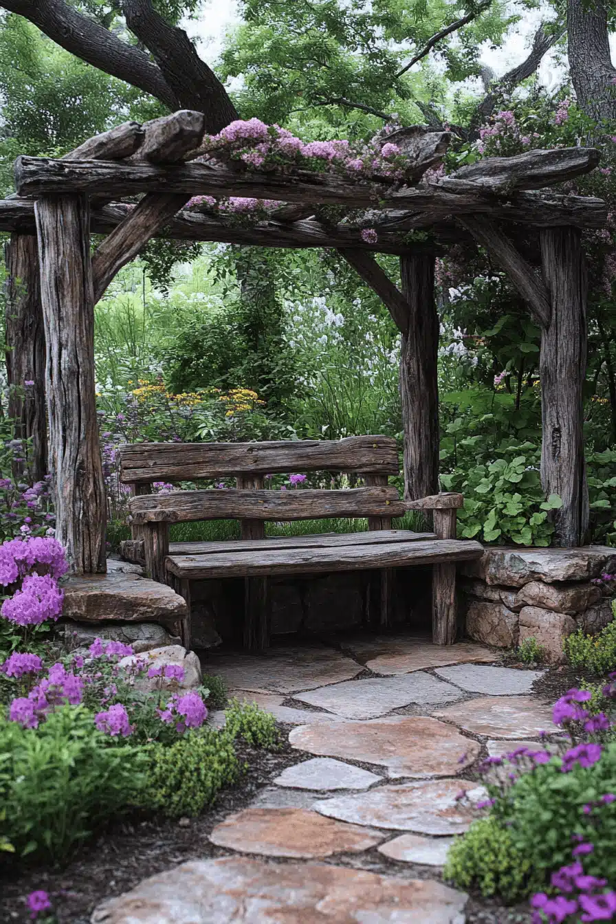 Rustic Wooden Garden Decor