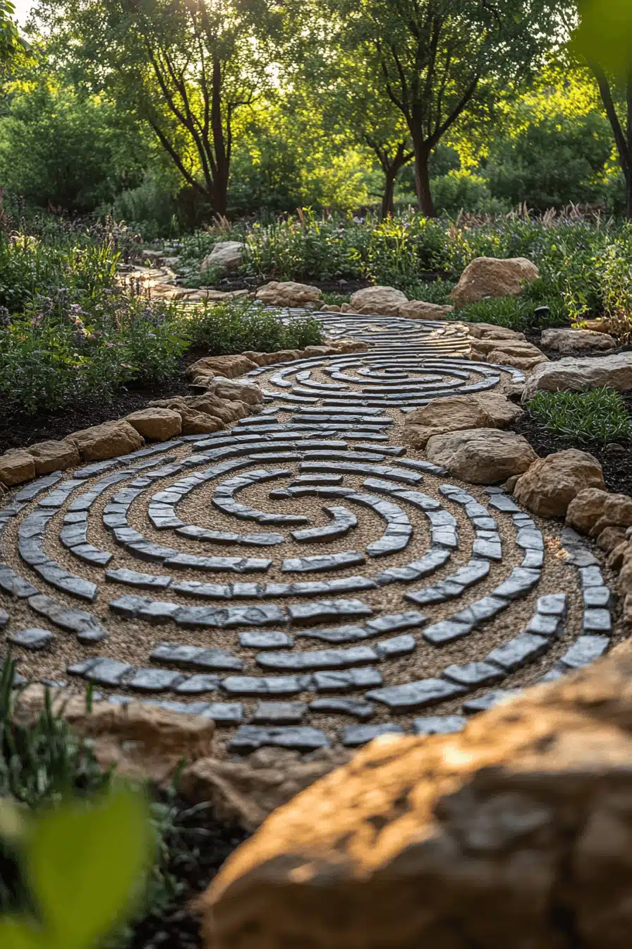 Labyrinth Garden Path