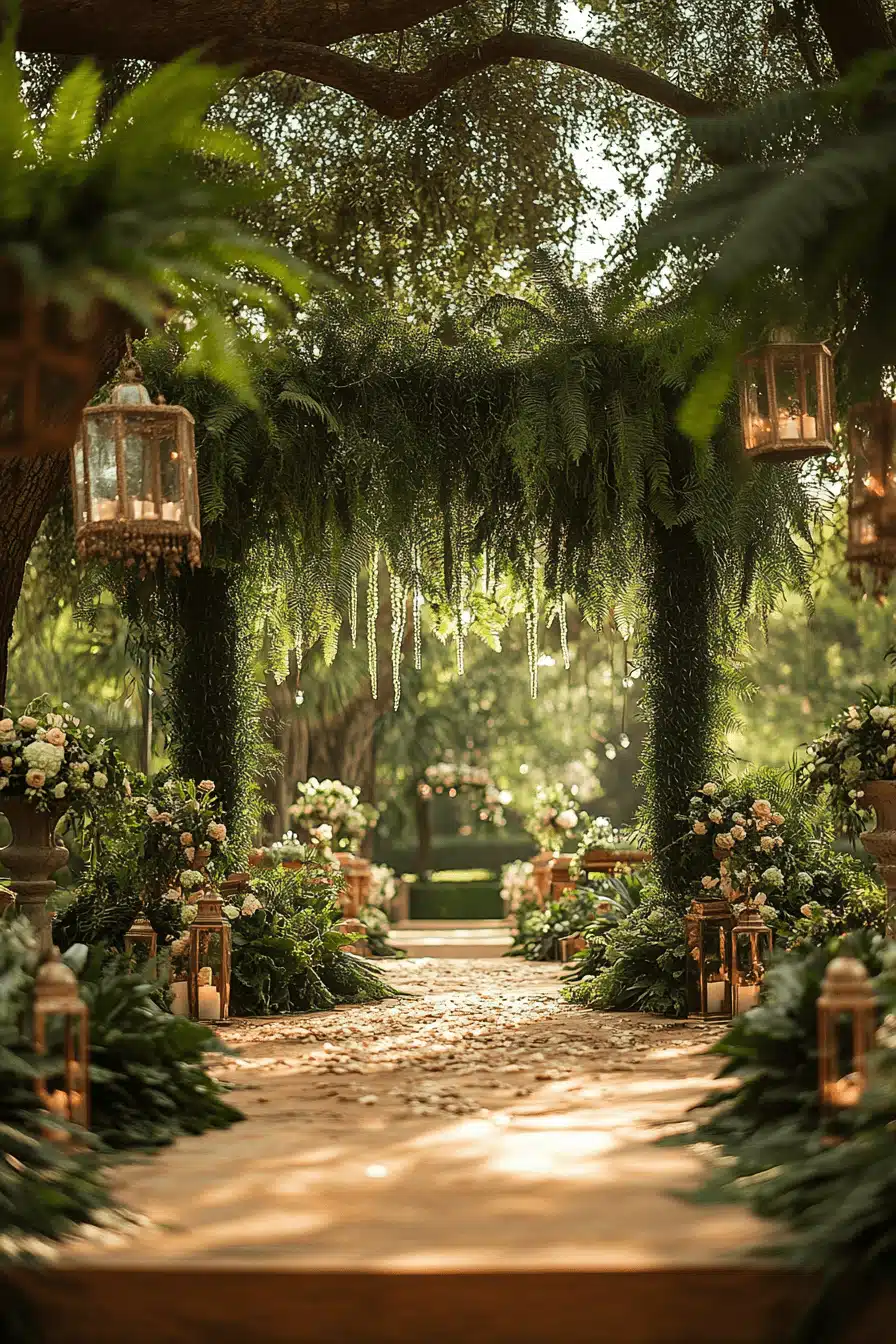 whimsical garden wedding