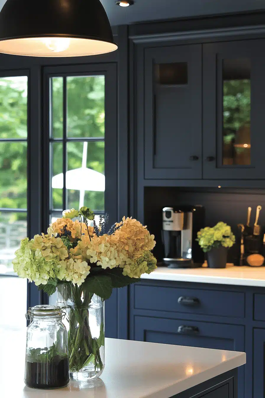 grey and white kitchen