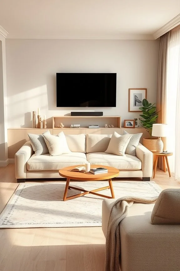 serene neutral tones retreat