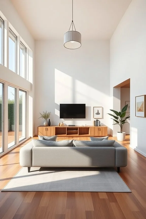 spacious stylish bedroom retreat