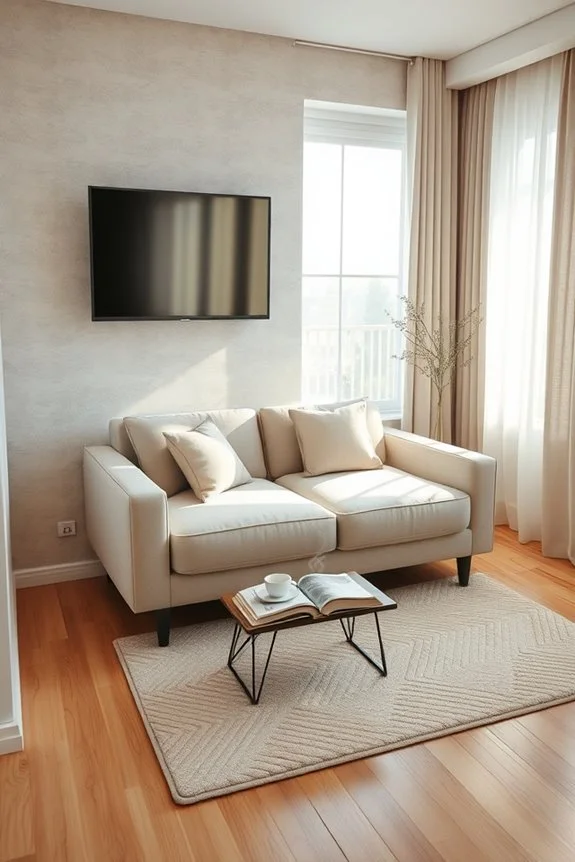 cozy intimate entertainment space