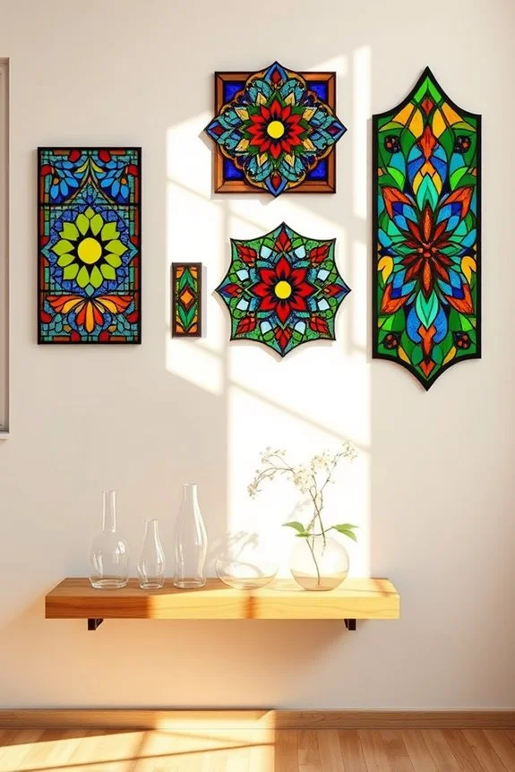 vibrant stained glass artistry